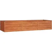 vidaXL Hochbeet Rostig 240x80x45 cm Cortenstahl