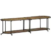 vidaXL TV-Regal 160x42x40 cm Altholz Massiv