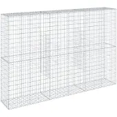 vidaXL Gabione mit Deckel 300x50x200 cm Verzinktes Eisen