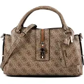 GUESS für Damen. HWSG2378060 Satchel-Tasche mit Logo Yvonne beige (OSFA), Lässig, Polyurethan
