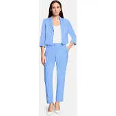 Betty Barclay Anzughose "Businesshose mit Bügelfalte", Damen, Gr. 34, EURO, blau (azurine), Obermaterial: 86% Polyester PES. 14% Elasthan EL., Hosen Anzughose