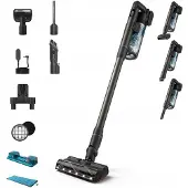 Philips XC7163/01, 2-in-1-Stabstaubsauger, Beutellos, Blau, 0,6 l, Trocken&Nass, Zyklonisch/Filterung