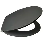 WELLWATER WC-Sitz soft feeling Soft Touch, schwarz, Soft-Close, 956494