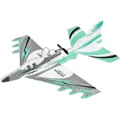 Jokomisiada Faltbares, leichtes Schaumstoffflugzeug mit LED-Beleuchtung, Propeller und USB-Ladefunktion ZA5583