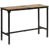 vidaXL Bartisch 150x55x107 cm Raues Massivholz Mango