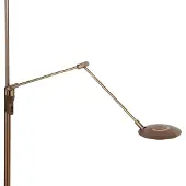 Steinhauer LED-Stehlampe Zenith 2 bronze, Leselampe, CCT, Fernbedienung