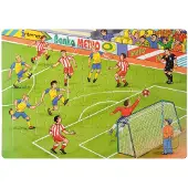 WEPLAY Eduplay Puzzle Spiel Soccer - Lernspielzeug aus Karton