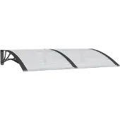 vidaXL Türvordach Schwarz 150x100 cm Polycarbonat