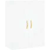 vidaXL Wandschrank Weiß 69,5x34x90 cm Holzwerkstoff