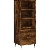 vidaXL Highboard Räuchereiche 40x36x110 cm Holzwerkstoff