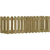 vidaXL Hochbeet Lattenzaun-Design 150x50x50 cm Kiefernholz Imprägniert
