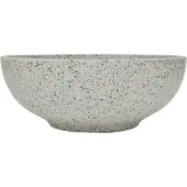 vidaXL Aufsatzwaschbecken Grau Rund Ø41x14 cm Keramik