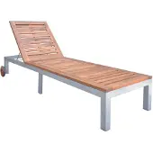 vidaXL Sonnenliege Massivholz Akazie