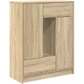 vidaXL Sideboard mit Schubladen und Türen Sonoma-Eiche 73x31x90 cm