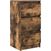 vidaXL Sideboard Räuchereiche 37,5x35x76 cm Holzwerkstoff