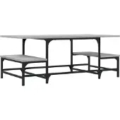 vidaXL Couchtisch Grau Sonoma 100x50,5x40 cm Holzwerkstoff
