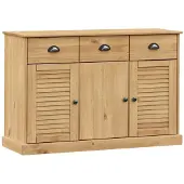 vidaXL Sideboard mit Schubladen VIGO 113x40x75 cm Massivholz Kiefer