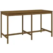 vidaXL Gartentisch Honigbraun 203,5x90x110 cm Massivholz Kiefer