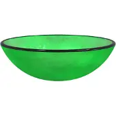 vidaXL Waschbecken Hartglas 42x14 cm Grün