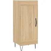 vidaXL Sideboard Sonoma-Eiche 34,5x34x90 cm Holzwerkstoff