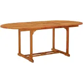 vidaXL Gartentisch 200x100x75 cm Massivholz Eukalyptus