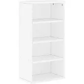 vidaXL Beistellschrank ODDA Weiß 40x24x79 cm Massivholz Kiefer