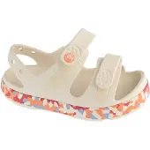 Crocs Kinder Holzschuhe, leichte Kunststoff-Schuhe in Creme, für warme Sommertage