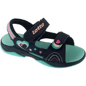 Lotto Sandale , Mädchen, Gr. 28, blau (navy, aqua), Synthetik, mehrfarbig, Schuhe Sandale, - mit weicher EVA Innensohle