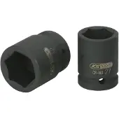 Ks Tools 515.1387, Steckschlüsselbuchse, Schwarz, 2 Kopf/Köpfe, 3/4", Metrisch/imperial, 34,38 mm