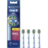 Oral-B Pro Floss Action Aufsteckbürste Zahnbürste X-Form 4er Pack weiß