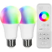 TINT MUELLER-LICHT tint LED Birnenform, 9,5W, E27, 2x white+color + FB 3er Set
