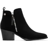 Refresh für Damen. 17318004-NEGRO Stiefelette 173180 schwarz (39), 3 bis 5 cm, Reißverschluss, Lässig