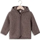 Huttelihut - Baby's Jacket Wool Fleece - Merinojacke Gr 68 braun