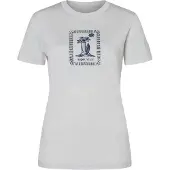 Super.natural W Palm Island BIO J Tee white stone melange/blueberry (14E) M