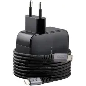 Intenso W100ACC+C520C, Set Power Adapter + Ladekabel, 100W, Schnellladen, GaN, 3 Geräte gleichzeitig Laden, schwarz, Drinnen, 120 - 140 V, 50/60 Hz, 100 W, 21 V, Schwarz