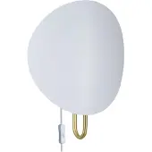 DFTP Wandleuchte Spargo, indirektes Licht, weiß/gold