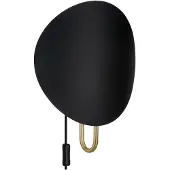 DFTP Wandleuchte Spargo, indirektes Licht, schwarz/gold