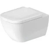 Duravit Wand-WC, Tiefspüler Happy D.2 36,5x54cm, 4,5 l, riml., we. HygGlaze