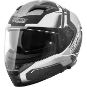 Germot Helm GM 350 matt-schwarz/grau-weiß - Größe S