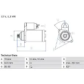 Bosch Starter 0 986 025 360