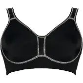 Viania Sport-BH , Damen, Gr. 90, Cup B, schwarz, 47% Polyamid, 41% Polyester, 12% Elasthan, BHs Sport-BH