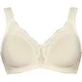 Viania Soft-BH "Soft BH Helga", Damen, Gr. 85, Cup E, beige (cream), Stoff, Obermaterial: 68% Polyester PES. 13% Elasthan EL. 12% Baumwolle CO. 7% Polyamid PA., BHs Soft-BH