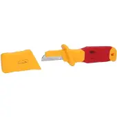 Ks Tools Kabelmesser mit Schutzisolierung und gerader Klinge, 200mm