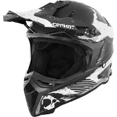 Germot Helm GM 540 matt-schwarz/weiß-grau - Größe M