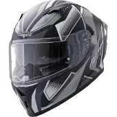Germot Helm GM 711 matt-schwarz/grau - Größe XL