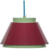 Hubsch Hängelampe Remi, grün/rot, Ø 25 cm, Metall