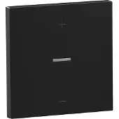Legrand 765349 SEANO Wippe für Tastdimmer in 3-Leiter-Ausführung, Farbe: Schwarz lackiert