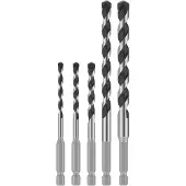 Bosch Pro Hex-5 Drill Bit Set 4x100 5x100 6x100 8x150 10x150 Mm Bohrerset 5 Einheiten