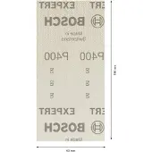 Bosch Accesorios Expert M480 93x186 Mm G400 Schleifpapier 50 Einheiten