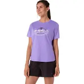 Asics - Women's Fujitrail Logo S/S Top - Laufshirt Gr XL grau